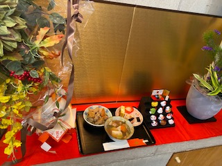 きっさこ食堂のお雑煮・筑前煮・盛り合わせ
